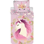 Povlečení Unicorn Jednorožec Flowers