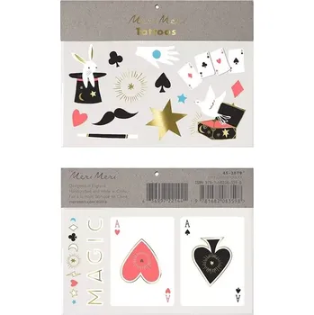 Odstranitelné tetování Meri Meri Tetování Abracadabra jedné velikosti