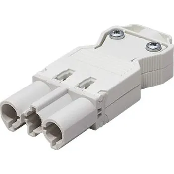 Elektrický konektor BACHMANN Konektor síťový 230V/16A, samec, na kabel (GST18), bílý (375.517) - 19.07.3547