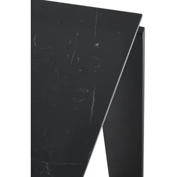 Konzolový stolek Four Marble Finish 240x100 cm černá mramor