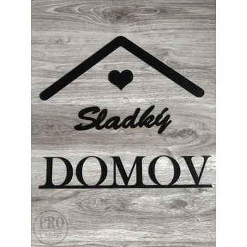 Dřevěná dekorace DOMOV