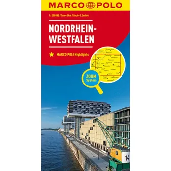 MARCO POLO Karte Nordrhein-Westfalen. North Rhine-Westphalia / Rhénanie-du-Nord-Westphalie