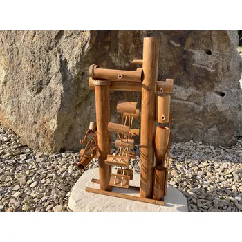 Zahradní dekorace ZahradniDekorace Vodní mlýnek z bambusu, výška 65 cm