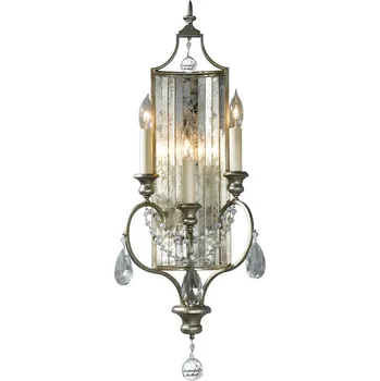 Lampička FEISS Třízdrojové nástěnné světlo Gianna stříbrná, čirá 3 x 60 W - Doprava zdarma