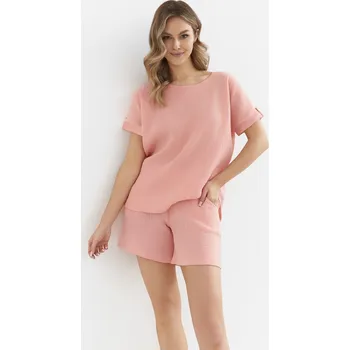 Dámské pyžamo Meruňkové mušelínové pyžamo Cana Muslin 136 kr/r Muślin S-XL Velikost: S