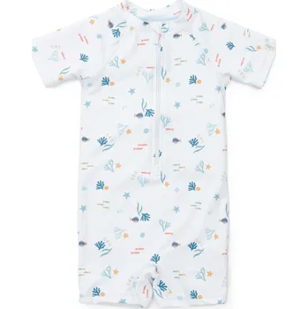 Kojenecké plavky Little Dutch Plavky s krátkým rukávem Ocean Treasures vel. 74/80 modrá