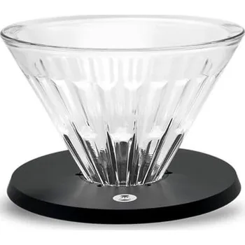 Konvice na čaj Timemore Crystal Eye skleněný dripper 02 černý