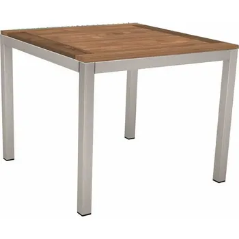 Jídelní stůl Stern Jídelní stůl Classic, Stern, čtvercový 90x90x73 cm, profil nohou čtvercový, rám nerezová ocel, deska HPL barva dle vzorníku