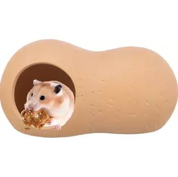 TRIXIE Keramický domek "burák" pro myš, křečka, 2 otvory, 21 x 10 x 11 cm, terakota