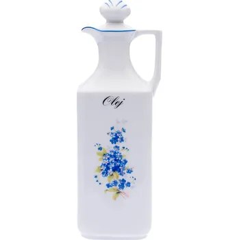 Hmoždíř Český porcelán, a.s., Dubí Porcelánová karafa olej, pomněnky, 0,7 l, Český porcelán