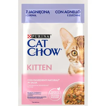 Krmivo pro kočku 52x85g Cat Chow - Kitten jehněčí a cuketa