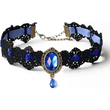 Náhrdelník Gothic Retro Tribal náhrdelník - více barev Tmavě modrá