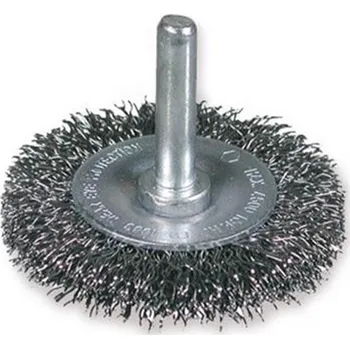 Drátěný kartáč Osborn 0003600111 - Kartáč drátěný kotoučový pr. 40 mm, šíře 5 mm, stopka pr. 6 mm, zvlněný ocelový drát 0,2 mm