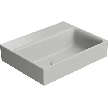 Umyvadlo NUBES keramické umyvadlo 40x32cm, bez otvoru, cenere mat