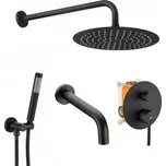 REA - Sprchový set podomítkový Lungo černý REA-P4112 REA