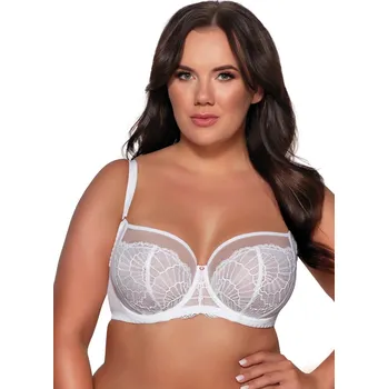 Podprsenka Podprsenka s krajkovým vzorem Ava 2109 Velikost: 70I, Barva: Bílá