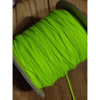 Oděvní šňůra PES Ø1,5 mm žlutozelená neon