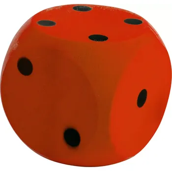 plyšák Androni Kostka měkká 10 cm červená