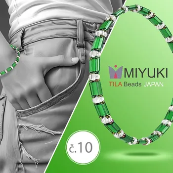 Náramek Korálková stavebnice Náramku z korálků Miyuki TILA č. 10