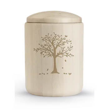 Smuteční dekorace Dřevěná urna Vivre - Strom
