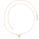 MINET Zlatý náhrdelník se srdíčkem Au 585/1000 1,80g