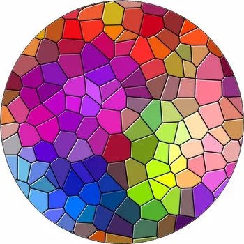 Jedlá dekorace na dort Jedlý papír barevná mozaika 19,5 cm Pictu Hap