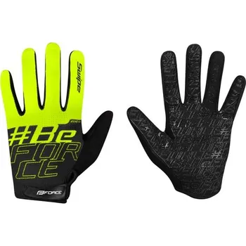 Chránič rukou FORCE Letní dlouhoprsté rukavice FORCE MTB SWIPE, černo-fluo - M