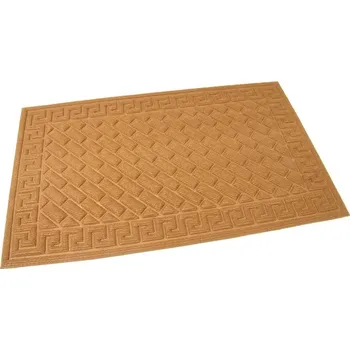 Rohožka Hnědá textilní vstupní rohož Bricks - Deco - 75 x 45 x 1 cm (70990502) FLOMAT