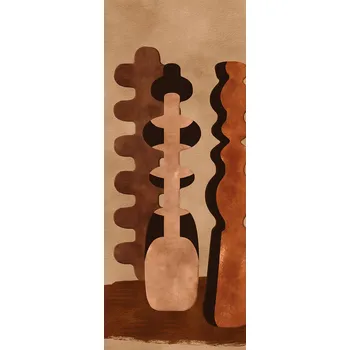 Tapeta Masureel Vliesová fototapeta na zeď, vázy, hnědá, DGPOT1011-260, Terra, Masureel, velikost 1,06 x 2,6 m