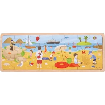 Puzzle Bigjigs Toys puzzle - Na pláži