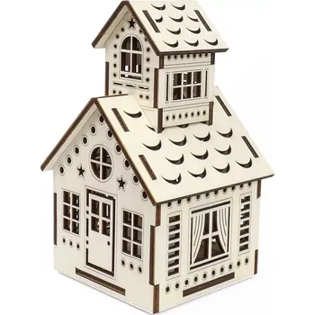 Vánoční dekorace Kúzlo dreva Velký domeček Zvonice