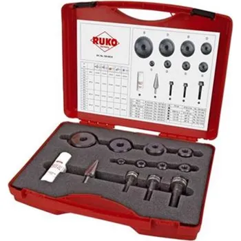 Pneumatické kladivo Ruko 109003K - Sada děrovačů (výsečníků) s kuličkovým ložiskem v kufru, typ 2K