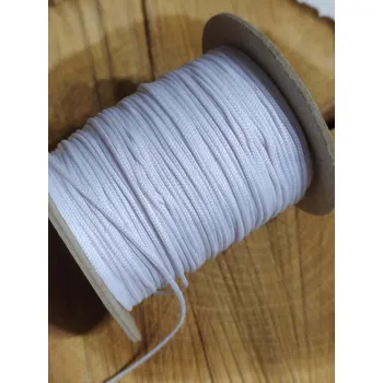 Oděvní šňůra PES Ø1,5 mm bílá