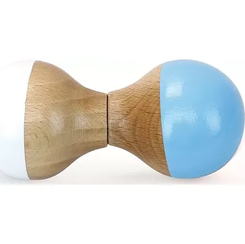 Vilac Dřevěné chrastítko bílo modré