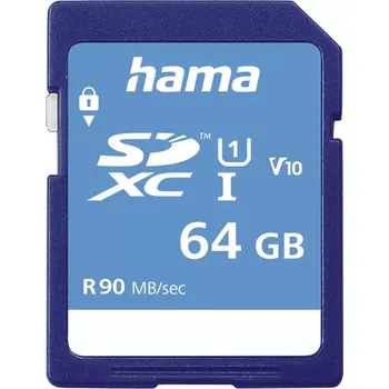 Paměťová karta Hama SDXC 64 GB Class 10, UHS-I 90 MB/s, V10