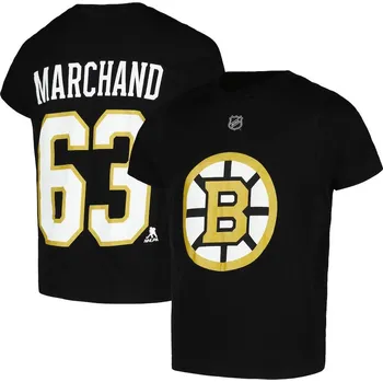 Chlapecké tričko Outerstuff Dětské tričko Boston Bruins NHL Brad Marchand #63 Player Name & Number Velikost: Dětské M (9 - 11 let)