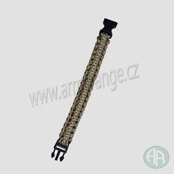 Módní doplněk Náramek "PARACORD", šíře 2,3 cm, coyote