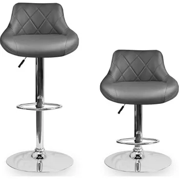 Barová židle Aga 2x Barová židle Šedá