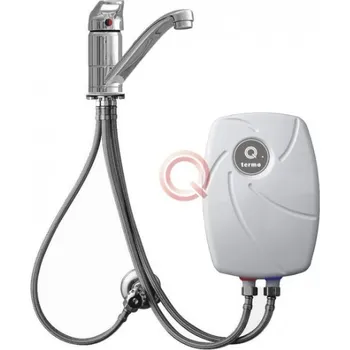 Bojler Průtokový ohřívač vody TM 155 S-P s pákovou stojánkovou baterií Qtermo