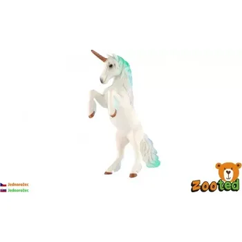 Figurka ZOOted Jednorožec bílo-modrý zooted plast 18cm