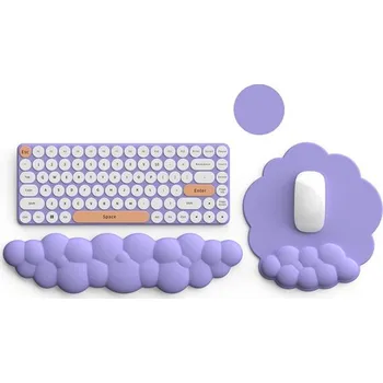 Podložka pod myš Huado ergonomický set podložka pod myš a zápěstí Fialový mráček Huado 97k-cube