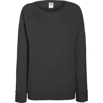 Dámská mikina Fruit of the Loom Dámská lehká raglánová mikina Fruit of the Loom Šedá XXL