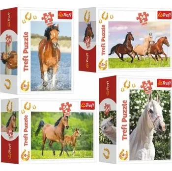 Puzzle TREFL Svět koní: Cvalem přes louku 54 dílků