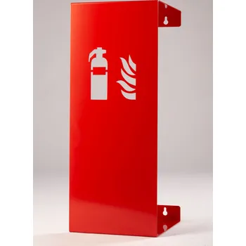 Hasicí přístroj ASPERA technology s. r. o. Nástěnný designový kryt na hasicí přístroj Varianty: Nástěnný Kryt HP, barva RAL3020 červená, Kód: 27129