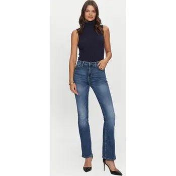 Pánská móda Guess Jeansy W4YA0L D5926 Tmavomodrá Flare Fit 25_34