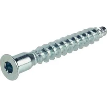Vrut Vrut do dřeva, konfirmát se zápustnou hlavou, zinek bílý, pr. 7 x 50mm, (100ks)