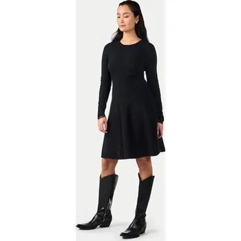 Dámské šaty YAS Úpletové šaty Becco 26011181 Černá Regular Fit XS