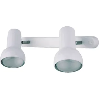 Lampička Busch Nástěnné svítidlo EIFEL v retro designu, 2 světla. bílá, chrom 2 x 75 W - Doprava zdarma