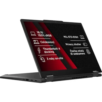 Notebook Lenovo ThinkPad X13 2v1 Gen5 Notebook, Ultra 5 125U, 16GB LPDDR5X, 512GB SSD, Intel Graphics, 13,3" WUXGA IPS dotykový, LTE, W11P, černý 21LW0014CK