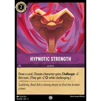 Sběratelská karetní hra Lorcana SSK 059/204 Hypnotic Strength - Shimmering Skies Stav: Near Mint, Verze: NORMAL